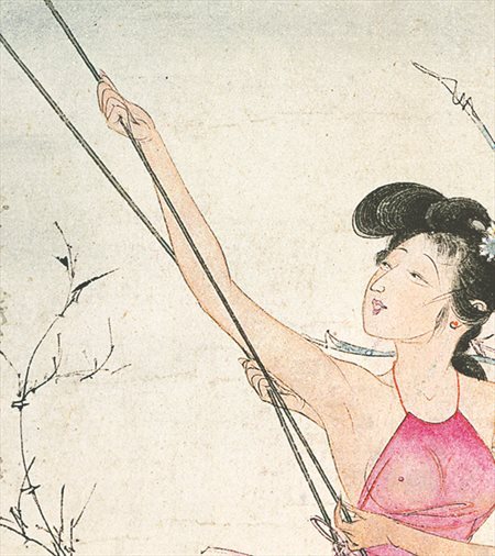 龙湖-胡也佛的仕女画和最知名的金瓶梅秘戏图